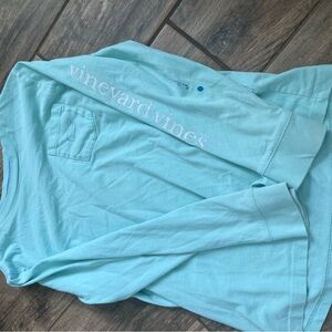 Vineyard Vines Aqua and Blue Shirt
